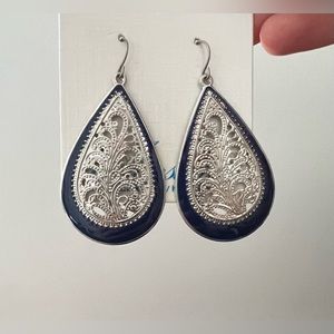 Blue/Silver Earrings
